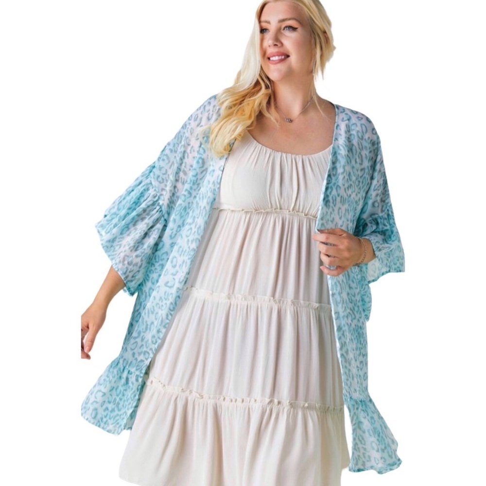 Davi & Dani Beige Ruffled Tiered Mini Dress - Picture 2 of 11